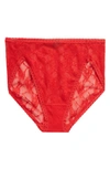 Natori Bliss Allure Lace French Cut Panties In Poinsettia