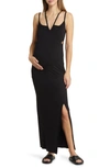 Emilia George Maternity Cutout Sleeveless Bella Dress In Black
