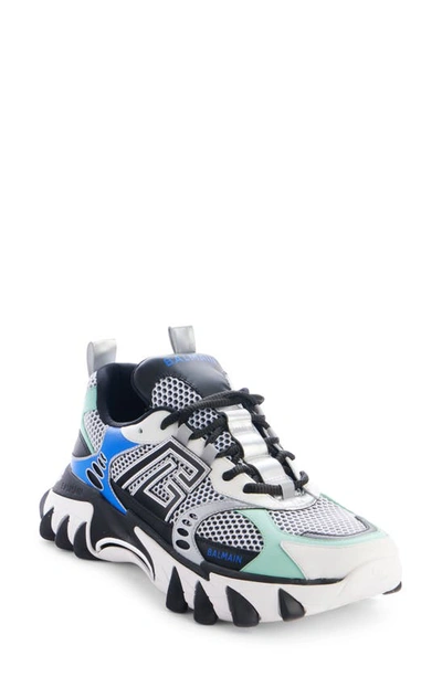 Balmain B-east Panelled Trainers In Multicolor