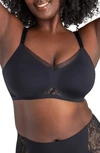 Honeylove Lace Inset Crossover Wireless Bra In Runway