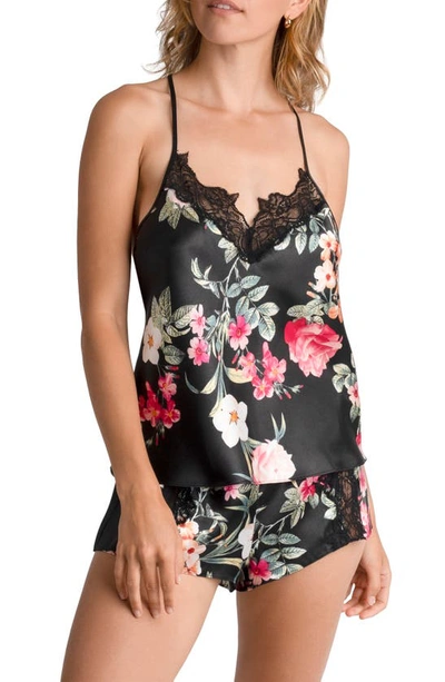 In Bloom By Jonquil Strappy Cami Short Pajamas In Black