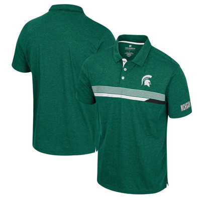 Colosseum Men's  Green Michigan State Spartans No Problemo Polo Shirt