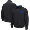 COLOSSEUM COLOSSEUM BLACK DUKE BLUE DEVILS TORTUGAS QUARTER-ZIP TOP