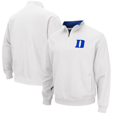 Colosseum White Duke Blue Devils Tortugas Quarter-zip Top
