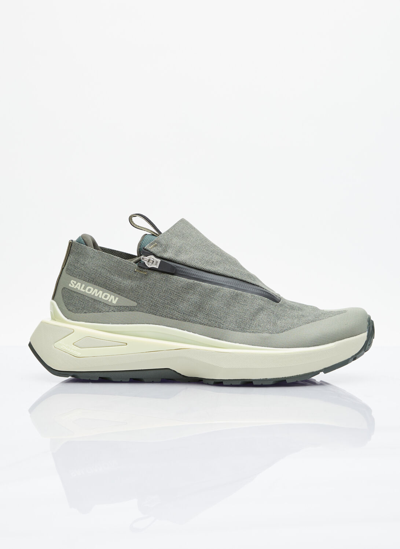 Salomon Odyssey Elmt Advanced Sneakers Olive Night / Green / Hay In Khaki