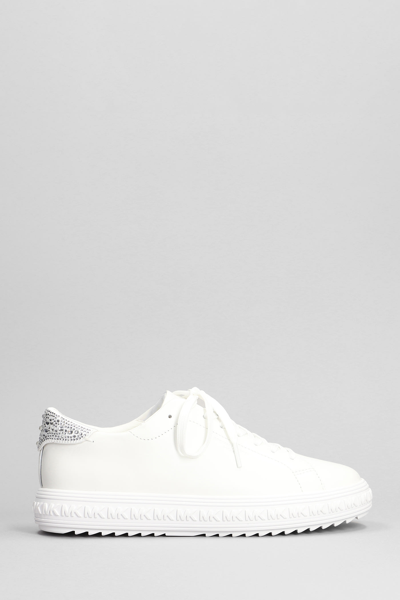 Michael Kors Grove Leather Sneaker In White