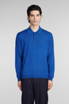 LOW BRAND POLO IN BLUE WOOL