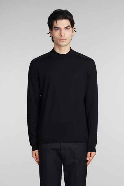 Low Brand Crew-neck Merino Wool Jumper In Black