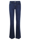 Frame Trapunto St. Le High Flare Jeans In Denim
