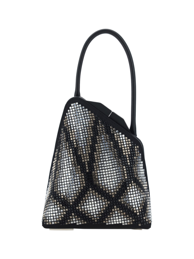 Attico Sunset Handbag In Black Degrade