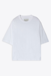 STUDIO NICHOLSON JERSEY - BRANDED EASY FIT SS T-SHIRT WHITE RELAXED FIT T-SHIRT - PIU