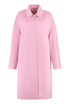 Philosophy Di Lorenzo Serafini Double Wool Coat In Pink