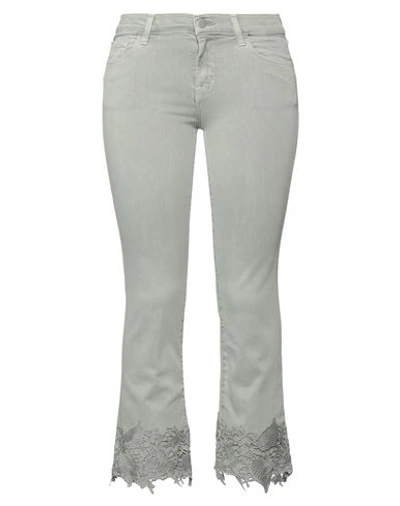 J Brand Woman Jeans Military Green Size 26 Cotton, Polyester, Lycra