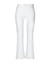 J Brand Woman Jeans White Size 24 Cotton, Polyester, Lycra