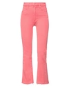 Mother Woman Jeans Pastel Pink Size 31 Cotton, Polyester, Elastane