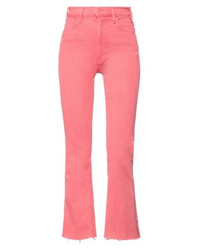 Mother Woman Jeans Pastel Pink Size 29 Cotton, Polyester, Elastane