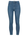 Frame Woman Jeans Blue Size 30 Cotton, Polyester, Elastane In Blue