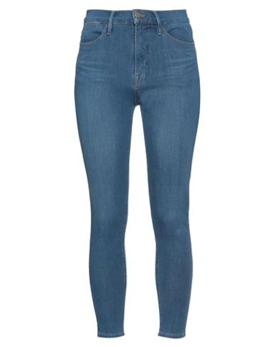 Frame Woman Jeans Blue Size 30 Cotton, Polyester, Elastane