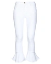 Frame Woman Jeans White Size 25 Cotton, Polyester, Elastane