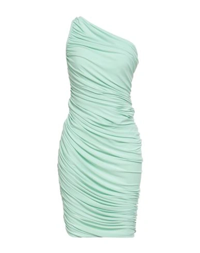 Norma Kamali Woman Midi Dress Light Green Size 6 Polyester, Elastane