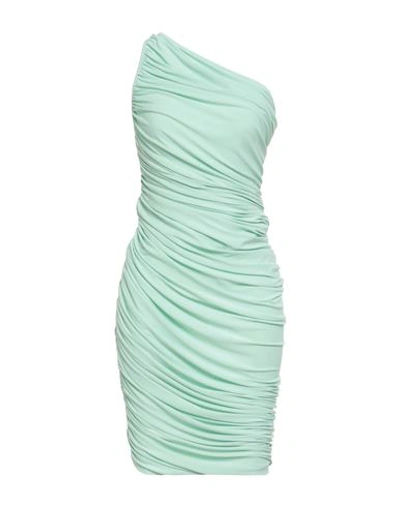 Norma Kamali Woman Midi Dress Light Green Size 4 Polyester, Elastane