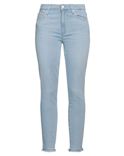 Paige Woman Jeans Blue Size 30 Cotton, Polyester, Elastane