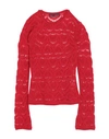 Marco Rambaldi Woman Sweater Red Size L Virgin Wool
