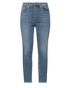 Re/done 90s High Rise Ankle Crop Jean In Blue
