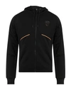Ea7 Man Sweatshirt Black Size Xxl Polyester