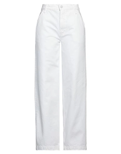 Mother Woman Denim Pants White Size 31 Cotton