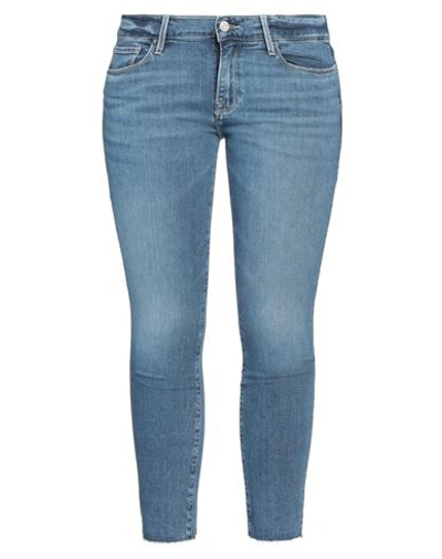 Frame Woman Jeans Blue Size 29 Organic Cotton, Elastane