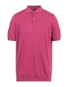 Drumohr Man Sweater Magenta Size 44 Cotton