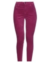 J Brand Woman Pants Light Purple Size 24 Cotton, Modal, Polyester, Polyurethane