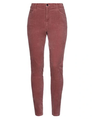 J Brand Woman Pants Pastel Pink Size 24 Cotton, Modal, Polyester, Polyurethane