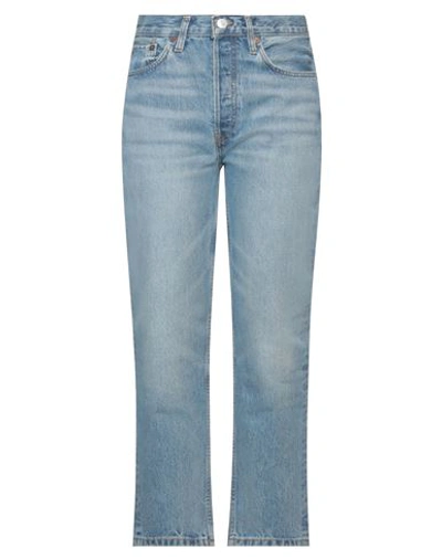 Re/done Woman Jeans Blue Size 29 Organic Cotton