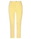 J Brand Woman Jeans Yellow Size 26 Cotton, Elastane In Yellow