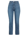 Frame Woman Jeans Blue Size 27 Cotton, Recycled Cotton, Recycled Polyester, Elastane In Blue