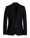 Paul Smith Man Suit Jacket Midnight Blue Size 44 Wool In Blue