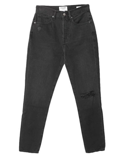 Frame Woman Denim Pants Black Size 23 Cotton