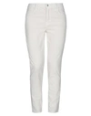 J Brand Woman Pants White Size 31 Cotton, Modal, Polyester, Polyurethane