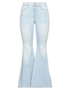 FRAME FRAME WOMAN JEANS BLUE SIZE 26 ORGANIC COTTON, RECYCLED POLYESTER, ELASTANE
