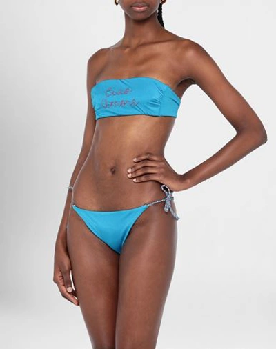 Giada Benincasa Woman Bikini Azure Size Xs Polyamide, Elastane In Blue