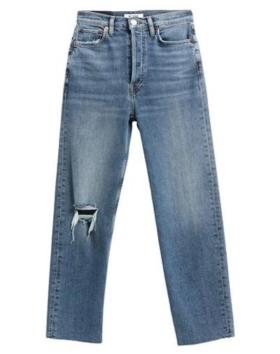 Re/done Woman Jeans Blue Size 26 Cotton, Polyester, Elastane