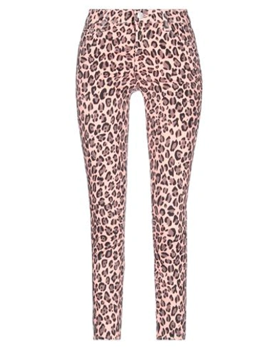 J Brand Woman Jeans Salmon Pink Size 30 Cotton, Polyester, Elastane In Pink