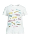 MOTHER MOTHER WOMAN T-SHIRT WHITE SIZE L COTTON, LINEN