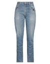RE/DONE WITH LEVI'S RE/DONE WITH LEVI'S WOMAN JEANS BLUE SIZE 30 COTTON