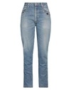 Re/done With Levi's Woman Jeans Blue Size 30 Cotton In Blue