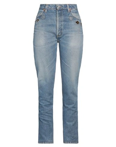 Re/done With Levi's Woman Jeans Blue Size 30 Cotton