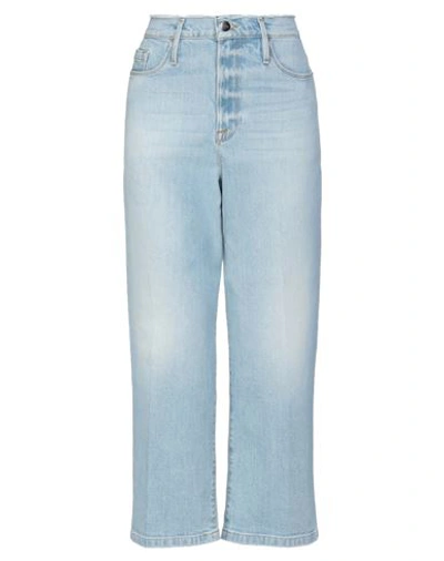 Frame Woman Denim Pants Blue Size 28 Organic Cotton, Recycled Polyester, Elastane