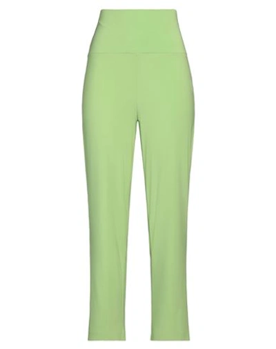 Norma Kamali Woman Pants Light Green Size S Polyester, Elastane